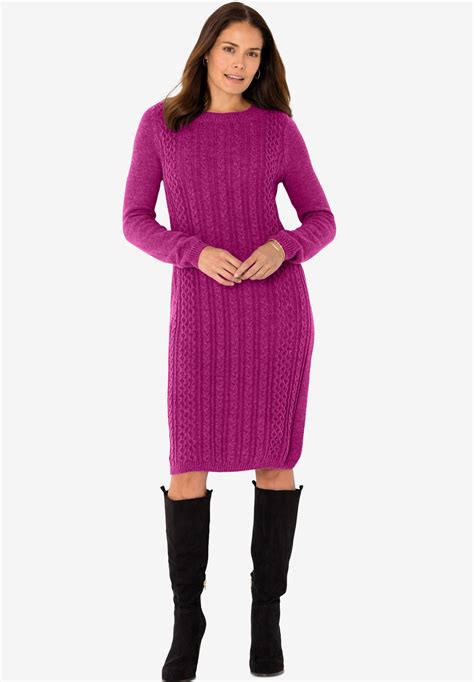 plus size long sweater dresses.